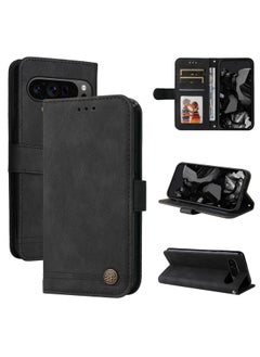 Case For Google Pixel 9 Pro Skin Feel Life Tree Metal Button Leather Phone Case