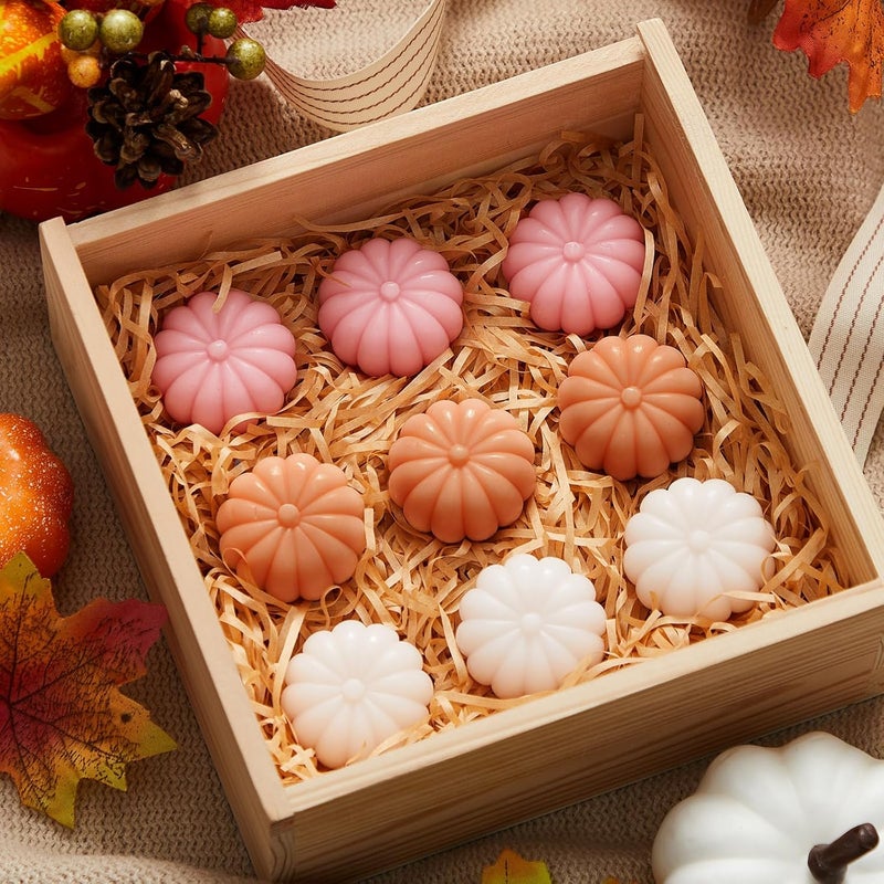 Maxcheck 12 Sets Fall Little Pumpkin Baby Shower Favors Soap Party Favors Include Pumpkin Soap Themed Tags Organza Bag for Thanksgiving Wedding Decoration Bridal Gender Reveal (Girl Pink) - Image 5