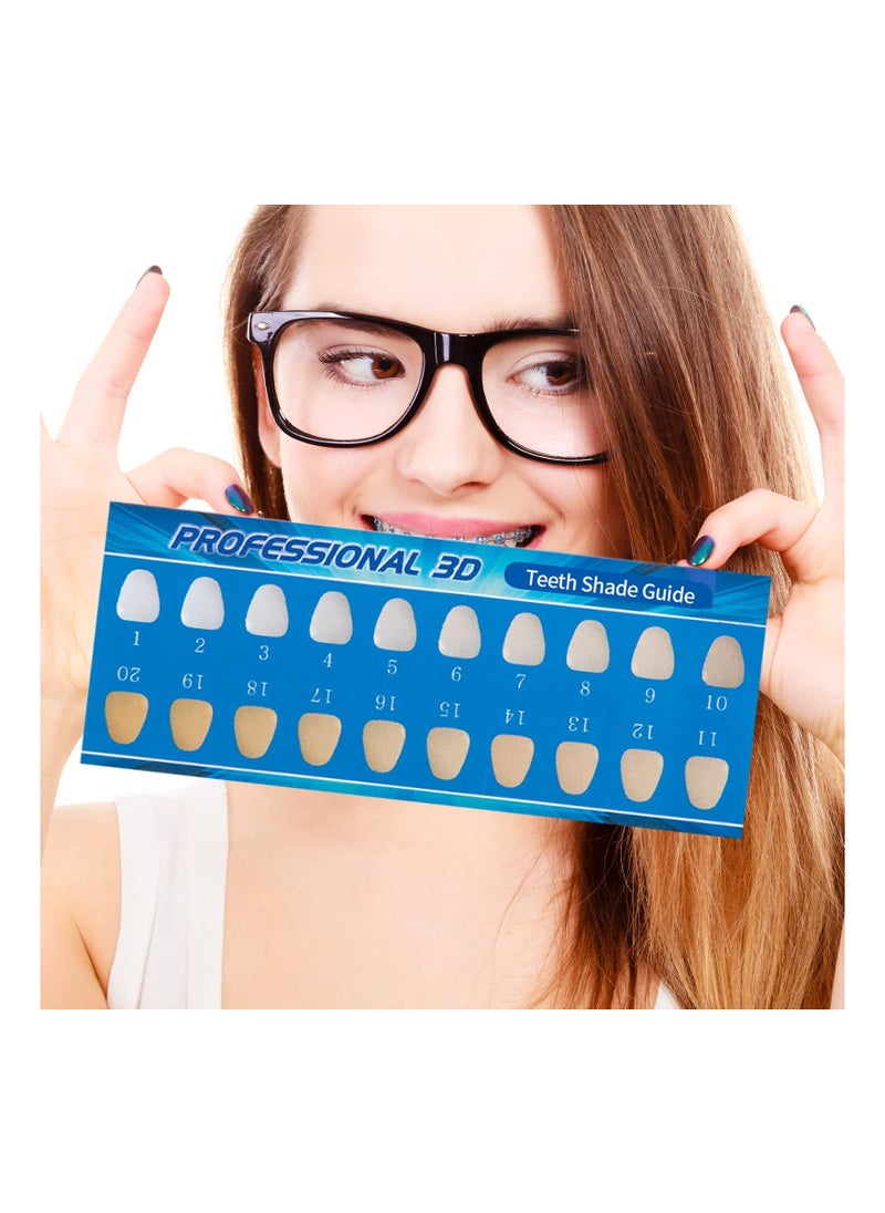 Generic Teeth Whitening Shade Guide - 16 Color Dental Bleaching Shade Chart for Dentists, Ideal for Tracking Teeth Whitening Progress in Home Oral Care, Lightweight (20 Pieces)  - Image 4