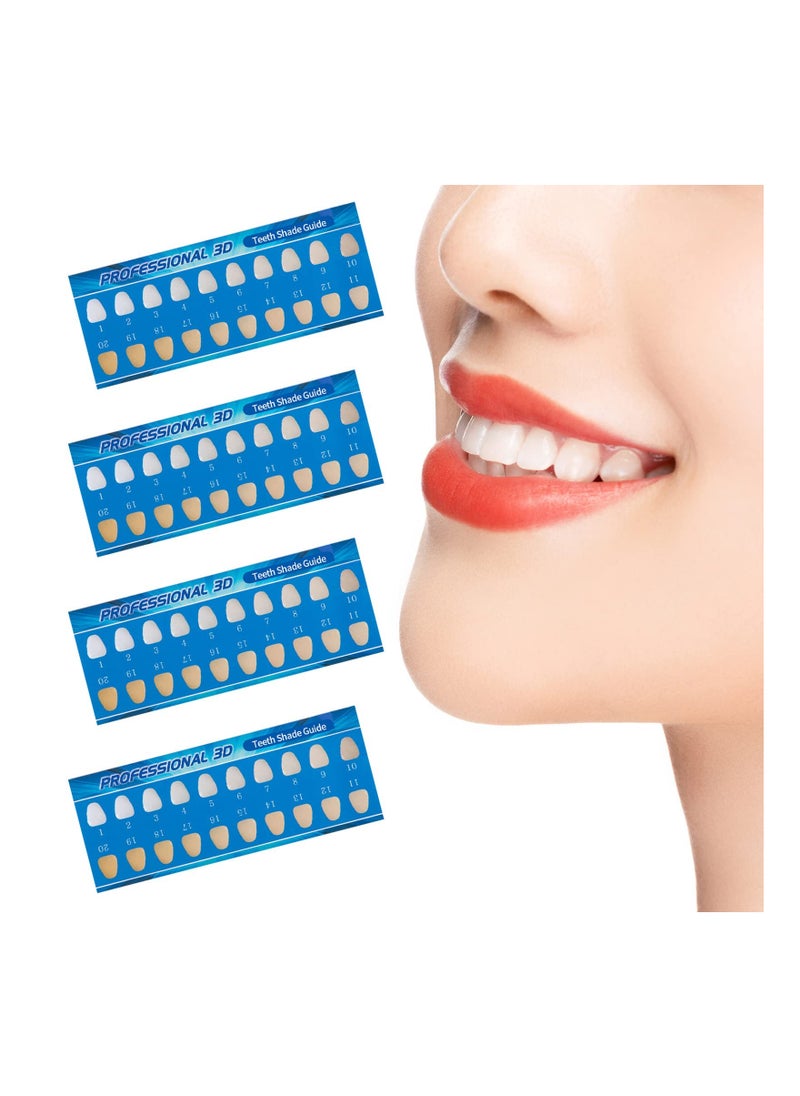 Generic Teeth Whitening Shade Guide - 16 Color Dental Bleaching Shade Chart for Dentists, Ideal for Tracking Teeth Whitening Progress in Home Oral Care, Lightweight (20 Pieces)  - Image 1