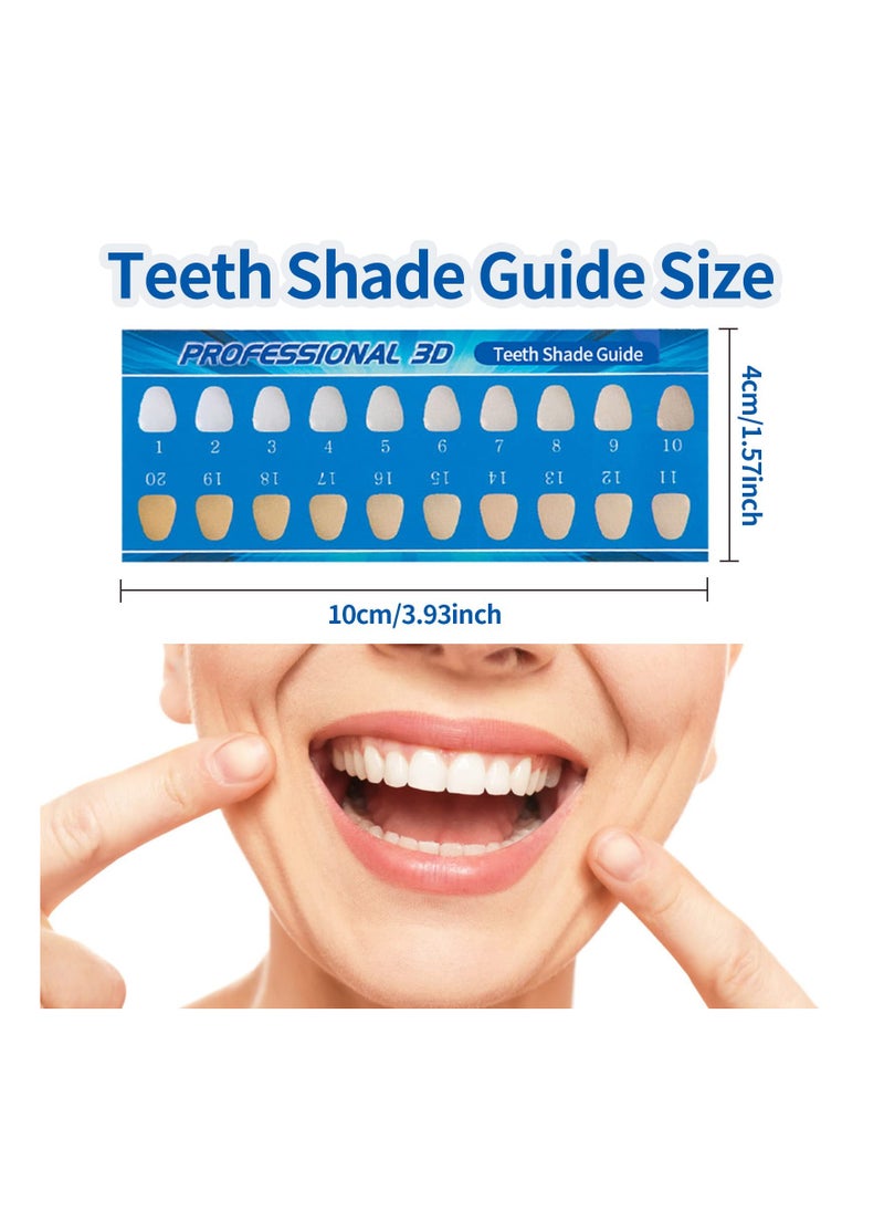 Generic Teeth Whitening Shade Guide - 16 Color Dental Bleaching Shade Chart for Dentists, Ideal for Tracking Teeth Whitening Progress in Home Oral Care, Lightweight (20 Pieces)  - Image 3