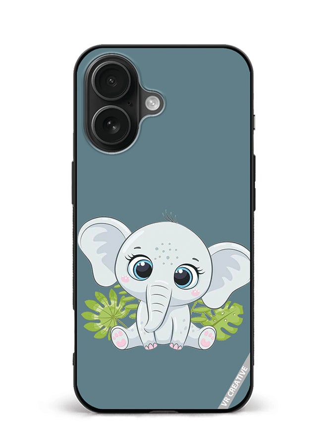 VR CREATIVE Protective Case Cover For Apple iPhone 16 Elephant Design Multicolour