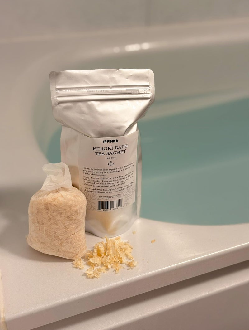 IPPINKA Hinoki Bath Tea Sachet Set of 2 (15g x 2bags) - Image 5