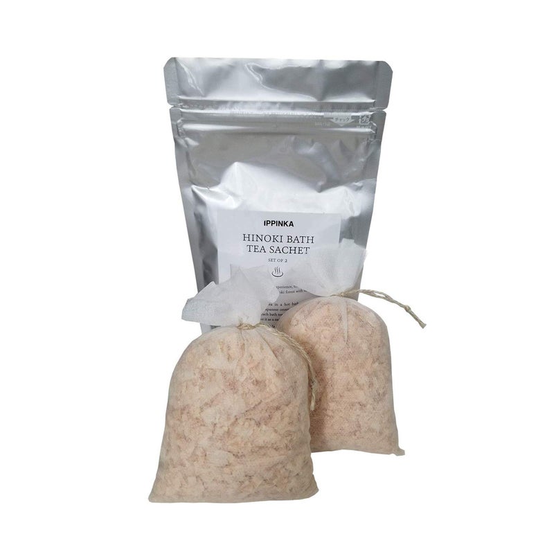 IPPINKA Hinoki Bath Tea Sachet Set of 2 (15g x 2bags) - Image 1