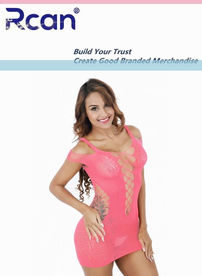 Rcan Lingerie For Women One Size Stretchy Teddy Hollow Out Sling Dress Bodysuit Babydoll Exotic Underwear Nightwear Ladies Boudoir Outfits Clubwear - Image 1