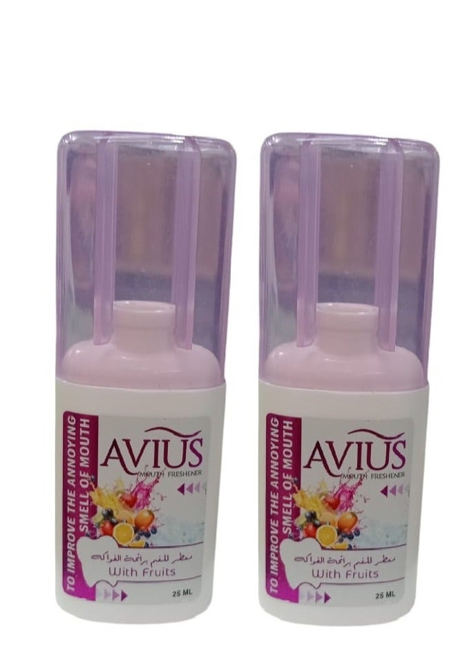 أفيوس 2 قطعة من معطر للفم براحة الفواكة  ٢٥مل - Image 1