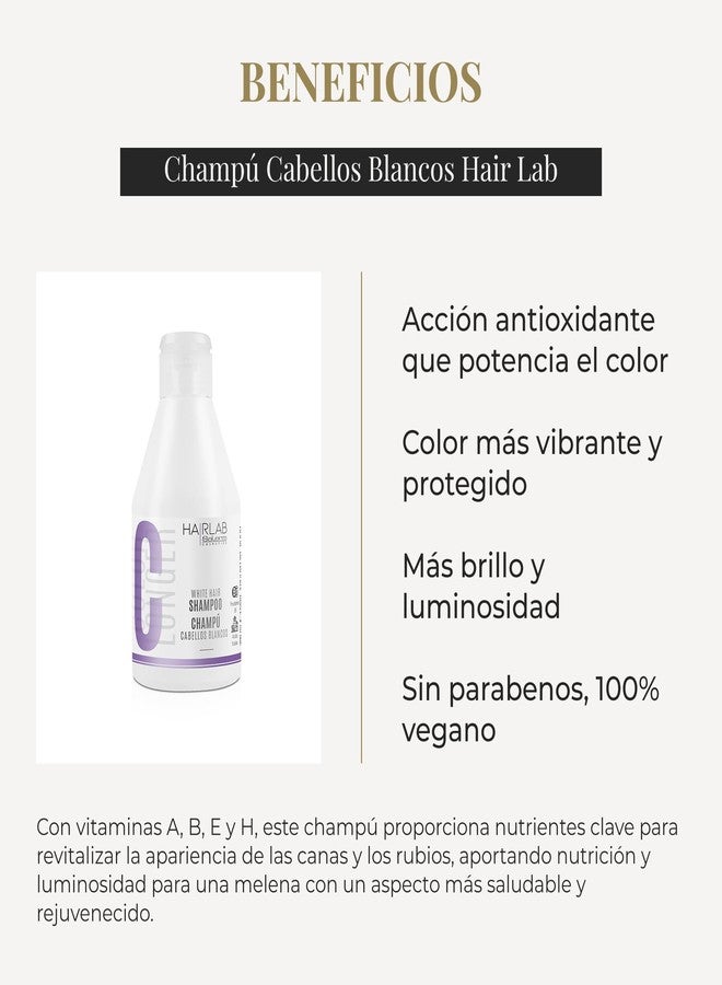 ساليرم - شامبو للشعر الأبيض والمصبوغ - شامبو وايت هير لاب - 300 مل - يزيل اللون الأصفر - يضفي لمعانًا على الشعر الرمادي والأشقر - خالٍ من البارابين - Image 3