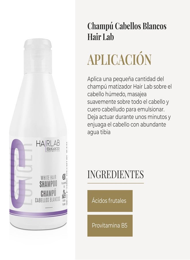 ساليرم - شامبو للشعر الأبيض والمصبوغ - شامبو وايت هير لاب - 300 مل - يزيل اللون الأصفر - يضفي لمعانًا على الشعر الرمادي والأشقر - خالٍ من البارابين - Image 4