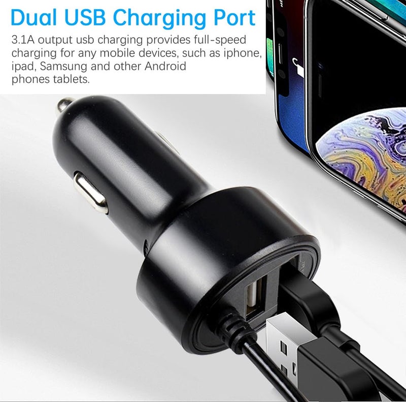 FOUCECLAUS Charger Cable for Garmin GPS, Mini USB Shielding Car Charger Power Cord for Garmin Nuvi Navigator (Car Charger) - Image 5