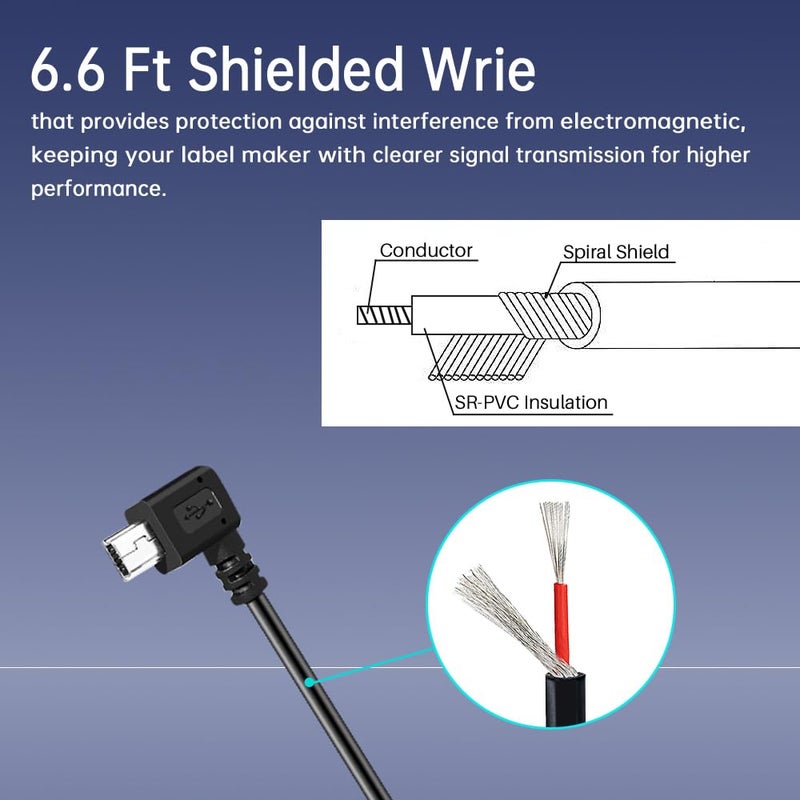 FOUCECLAUS Charger Cable for Garmin GPS, Mini USB Shielding Car Charger Power Cord for Garmin Nuvi Navigator (Car Charger) - Image 3