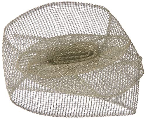 docrafts Papermania Ever After Wedding Ribbon Roses 15mm 100/Pkg-Silver Organza, Silver - Image 5