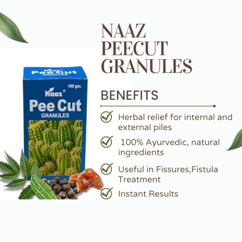 Naaz Peecut & Gasdaffa Granules Combo – Ayurvedic Remedy for Piles, Fissure, Fistula, Gas, Acidity, Bloating & Constipation Relief – Herbal Digestive & Anorectal Support for Men & Women - Image 3