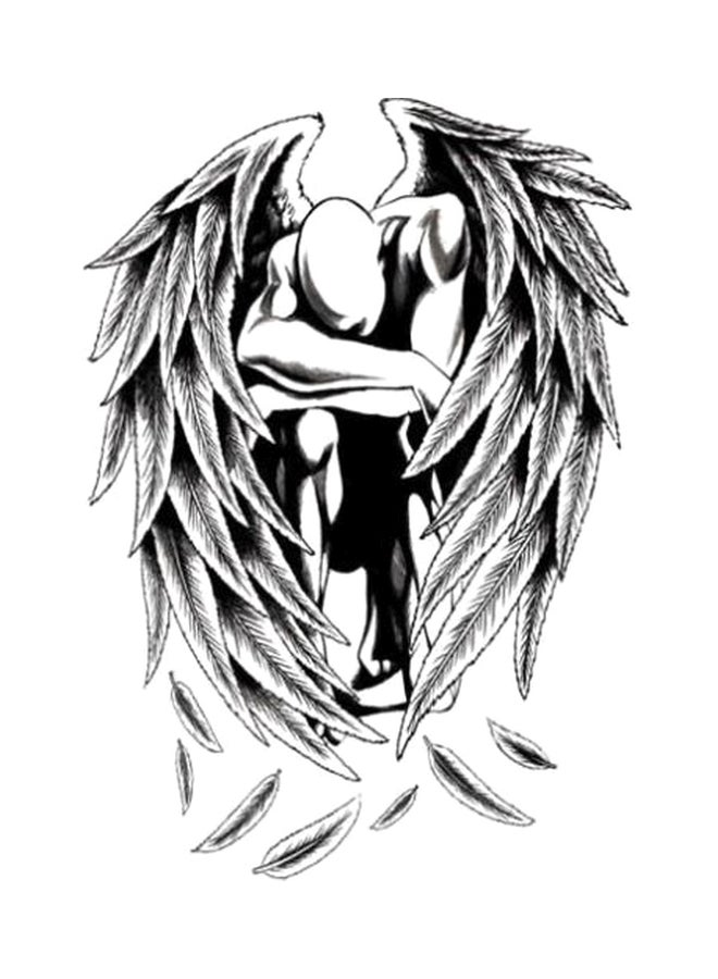 Waterproof Totem Tattoo Sticker Black