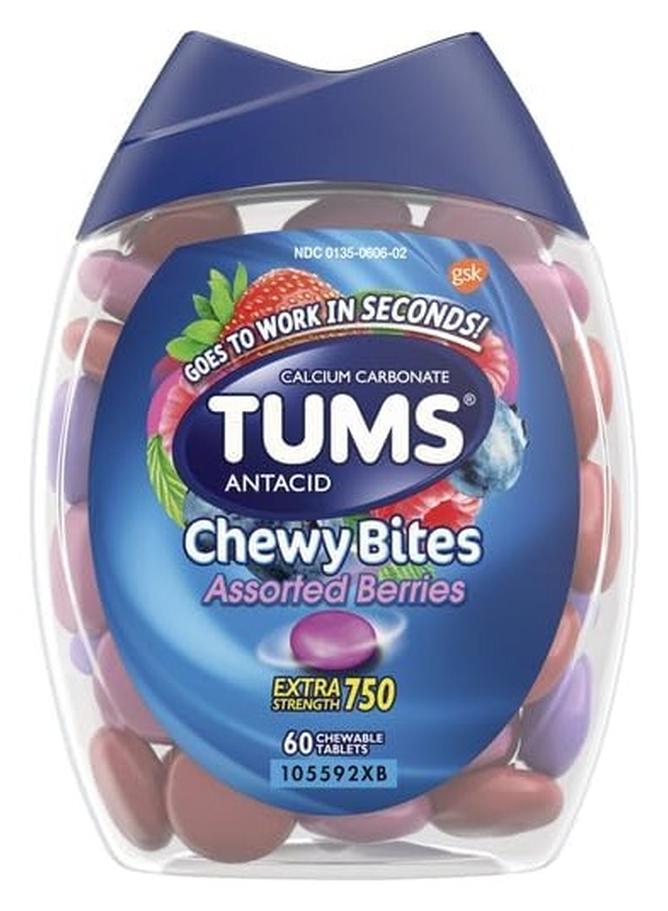 تومز حبوب قابلة للمضغ ومضادة للحموضة بنكهة التوت متنوع - Image 1