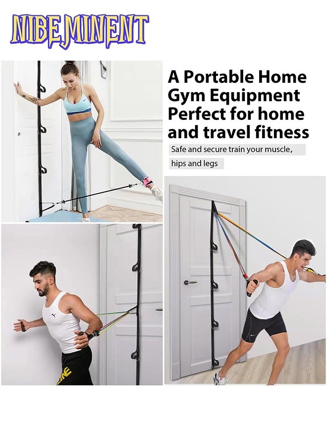 NIBEMINENT Door Anchor Strap for Resistance Bands, Portable Workout Resistance Band Door Anchors, Space Saving Easy Set Up Home Gym, Secure Multi Point Anchor Gym for Home Fitness - Image 3