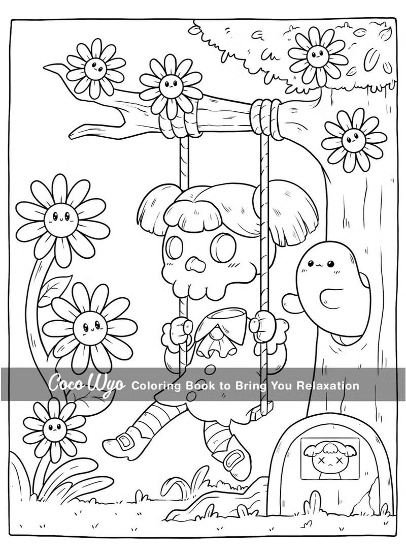 فوز اليوم Creepy Cutie: Coloring Book for Adults and Teens Featuring Goth Kawaii and Spooky Cute Creatures of All Kinds and Many More - Image 3