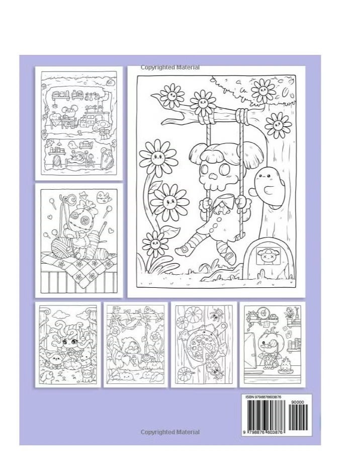 فوز اليوم Creepy Cutie: Coloring Book for Adults and Teens Featuring Goth Kawaii and Spooky Cute Creatures of All Kinds and Many More - Image 2