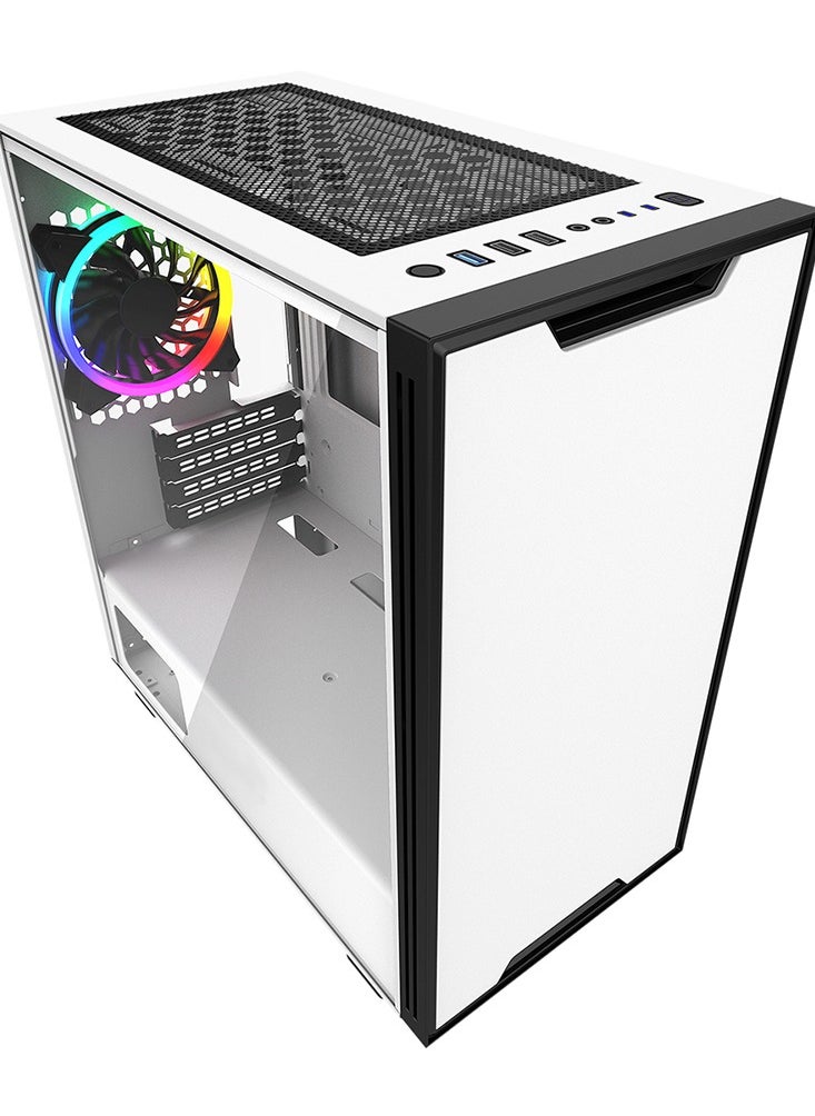Gasin Gaming Desktop Computer Case with Tempered Glass | MATX Chassis | 1 Cooling Fans Included | Stylish & Spacious Design  - Image 2