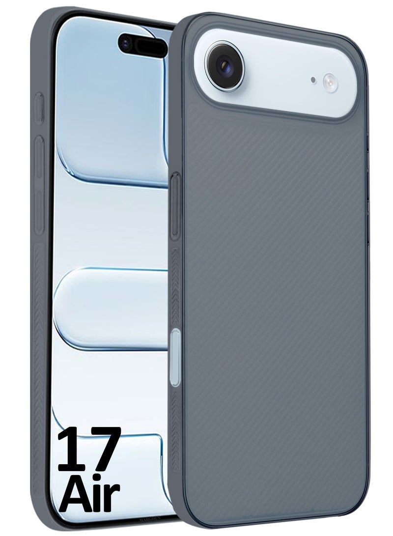 CATANES 3 Packs Case Cover for iPhone 17 Air - Sturdy Durable Ultra-Thin Case - Air Skin Line Design Transparent Back Cover - Drop Protection Cover  with Two 3D Screen Protectors - Midnight Blue - Image 3