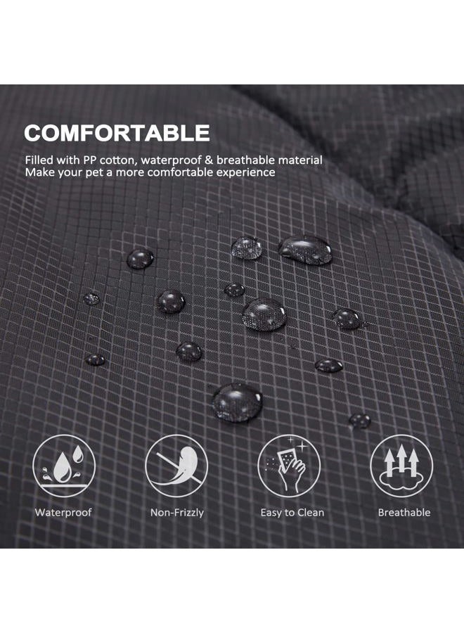BDEUS 51In Large Outdoor Dog Bed, Waterproof & Portable Camping Travel Pet Mat, Large Size, Washable, Breathable and Odor Resistant Pet Cooling Pad, 35x51In (Black) - Image 2