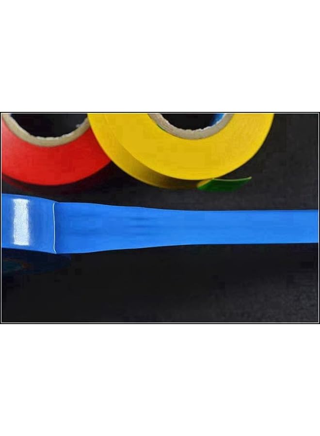 PROMASS 6 pcs General Purpose Electrical Tape PVC Electrical Wire Insulating Tape Assorted Colors， Yellow, Red, Blue, Black, Green, White  - Image 4