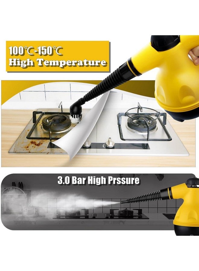 ELEXIQ ELEXIQ Multi-Purpose Handheld Pressurized Steam Cleaner with 9-Piece Accessories, Perfect for Stain Removal, Curtains, Car Seats, Floor, Window Cleaning - Image 3