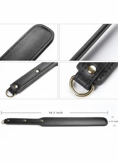 Unewshi Riding Crop for Horses, Durable Leather Paddle 18'' Lightweight Equestrian Crops  - Image 3