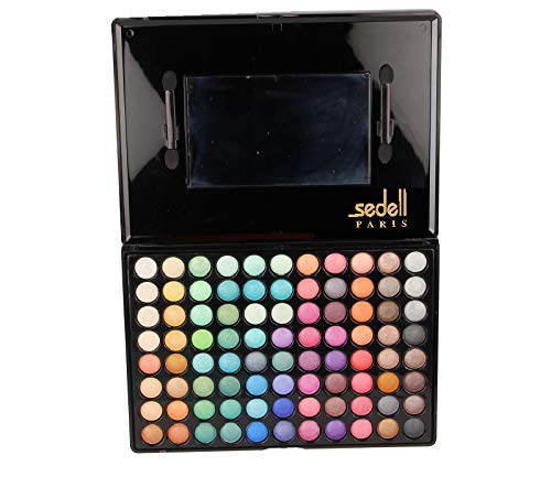Sedell Eyeshadow Palette Makeup Matte Shimmer Palette Eye Shadow Kit Set Of 88 Colors Multicolor 60 g - Image 3