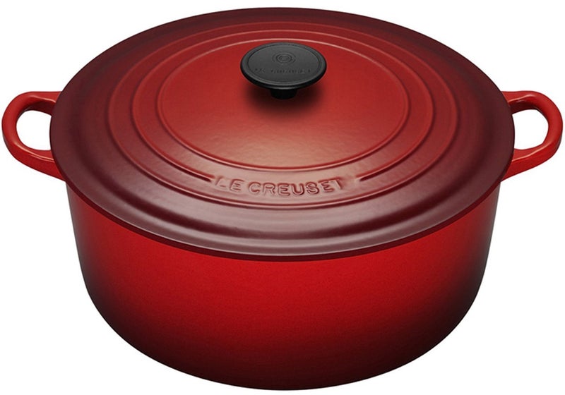 Le Creuset Le Creuset Enameled CastIron 714Quart Round French Oven Cherry Red 