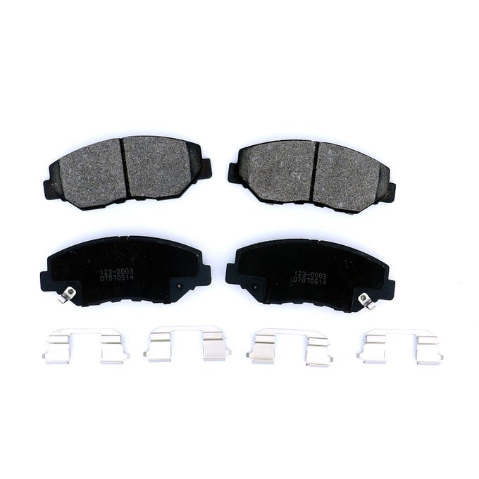 Front Brake Pad Set Compatible With 20022006 Honda Crv 20122016 Honda Crv Fwd 20032011 Honda Element 20032007 Honda Accord L4 24L