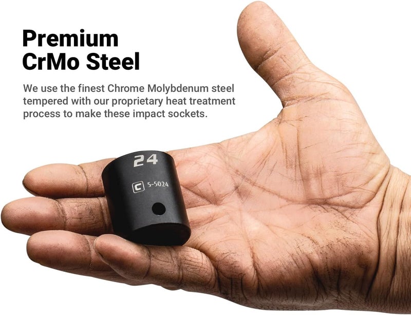 Capri Tools 21 mm Shallow Impact Socket, 1/2-Inch Drive, 6-Point, Metric - Image 3