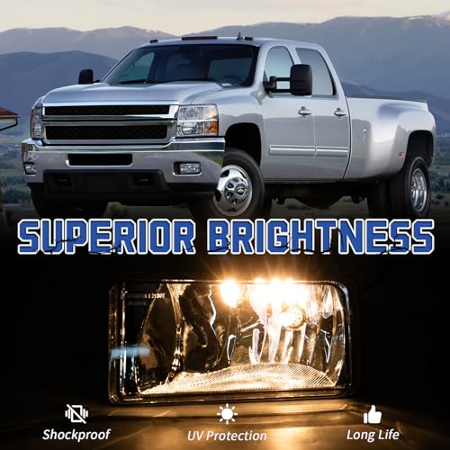 VPIMOZO Fog Lights Clear Lens Compatible with 2007 2008 2009 2010 2011 2012 2013 2014 Chevy Silverado 07-13 Avalanche/Suburban 07-15 Tahoe 2015 Suburban With Bulbs Fog light kit 1 Pair - Image 4