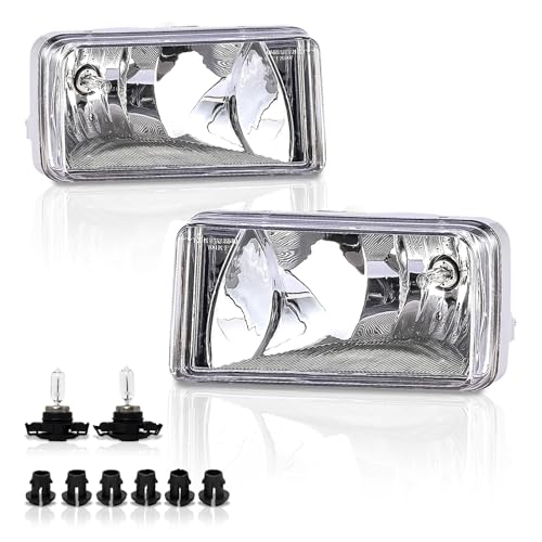 VPIMOZO Fog Lights Clear Lens Compatible with 2007 2008 2009 2010 2011 2012 2013 2014 Chevy Silverado 07-13 Avalanche/Suburban 07-15 Tahoe 2015 Suburban With Bulbs Fog light kit 1 Pair - Image 1