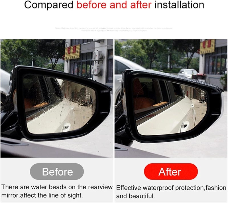 DEMULAX Carbon Fiber Look Mirror Rain Visor for Lexus - Image 4