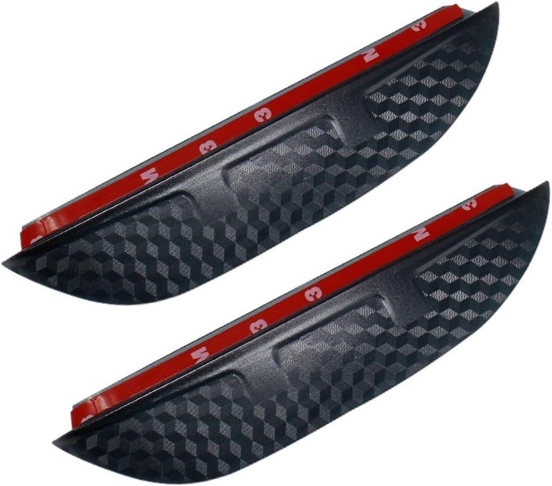 DEMULAX Carbon Fiber Look Mirror Rain Visor for Lexus - Image 1