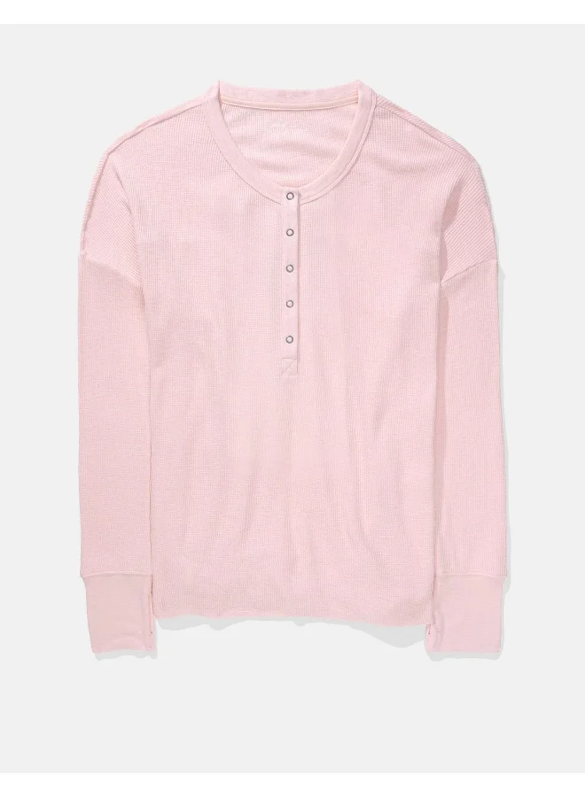 Aerie Button Detail T-shirt