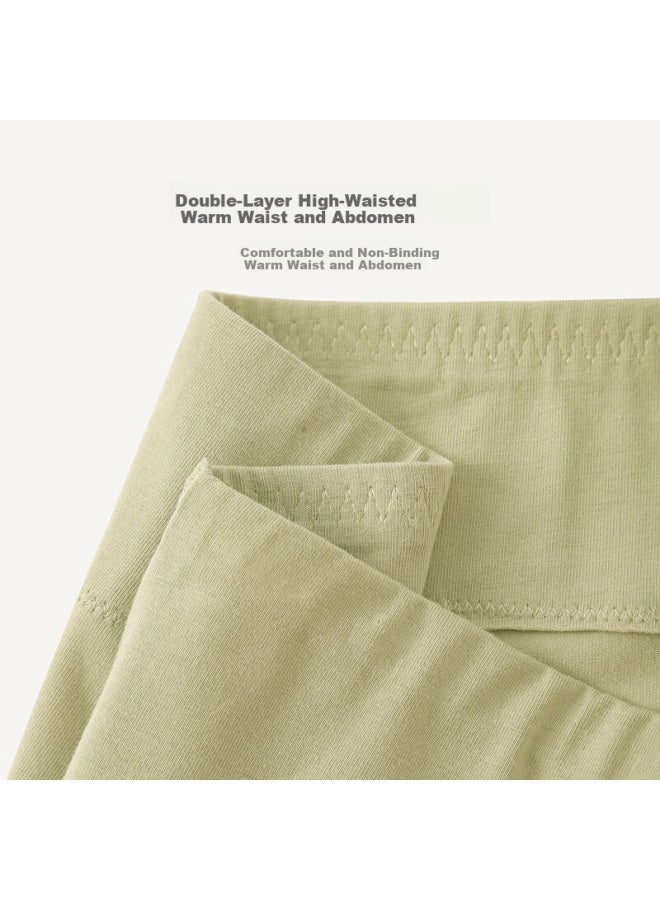 Youngyell Women's Cotton Antibacterial High Waist Plus Size 200 Pounds Micro Shaping Hip Lifting Mom Summer Shorts 4-pack - Image 3