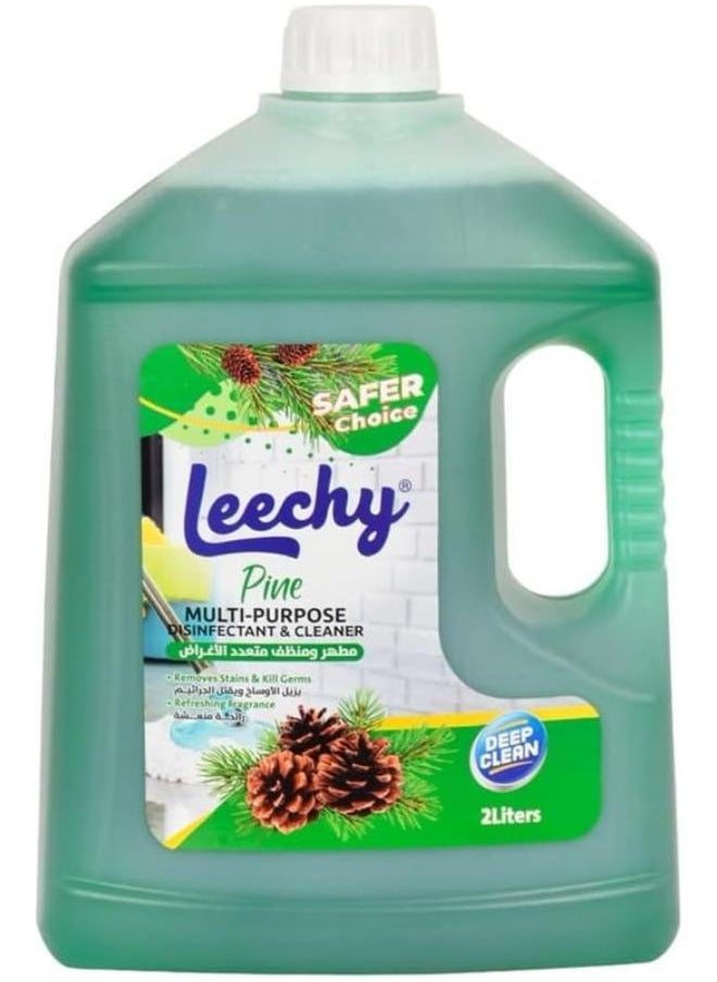 Leechy Multi-Purpose Cleaner & Disinfectant With Pine Smell - 2 Liters 
