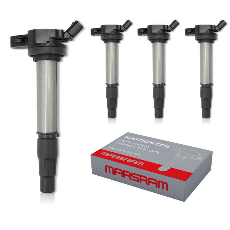حزمة ملف الإشعال Marsram UF596 لسيارات تويوتا كورولا 2009 2010 2011 2012 2013 2014 2015 2016 2017 ماتريكس بريوس ليكزس CT200h سايون iM xD بونتياك فايب 18L L4 بديل لرقم 9091902258