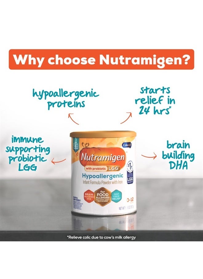 Enfamil - Nutramigen Hypoallergenic Baby Formula, Lactose Free, Colic Relief from Cow's Milk Allergy Stars in 24 Hours, Brain Building Omega-3 DHA, Probiotic LGG for Immune Support, 111.2 Oz - Image 1