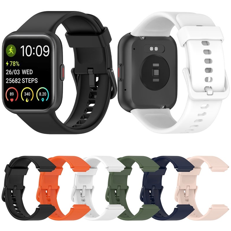 erorex For Skg V7 / V7 Pro Solid Color Silicone Watch Band(Black) - Image 5