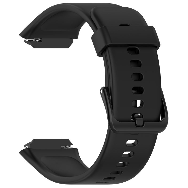 erorex For Skg V7 / V7 Pro Solid Color Silicone Watch Band(Black) - Image 3