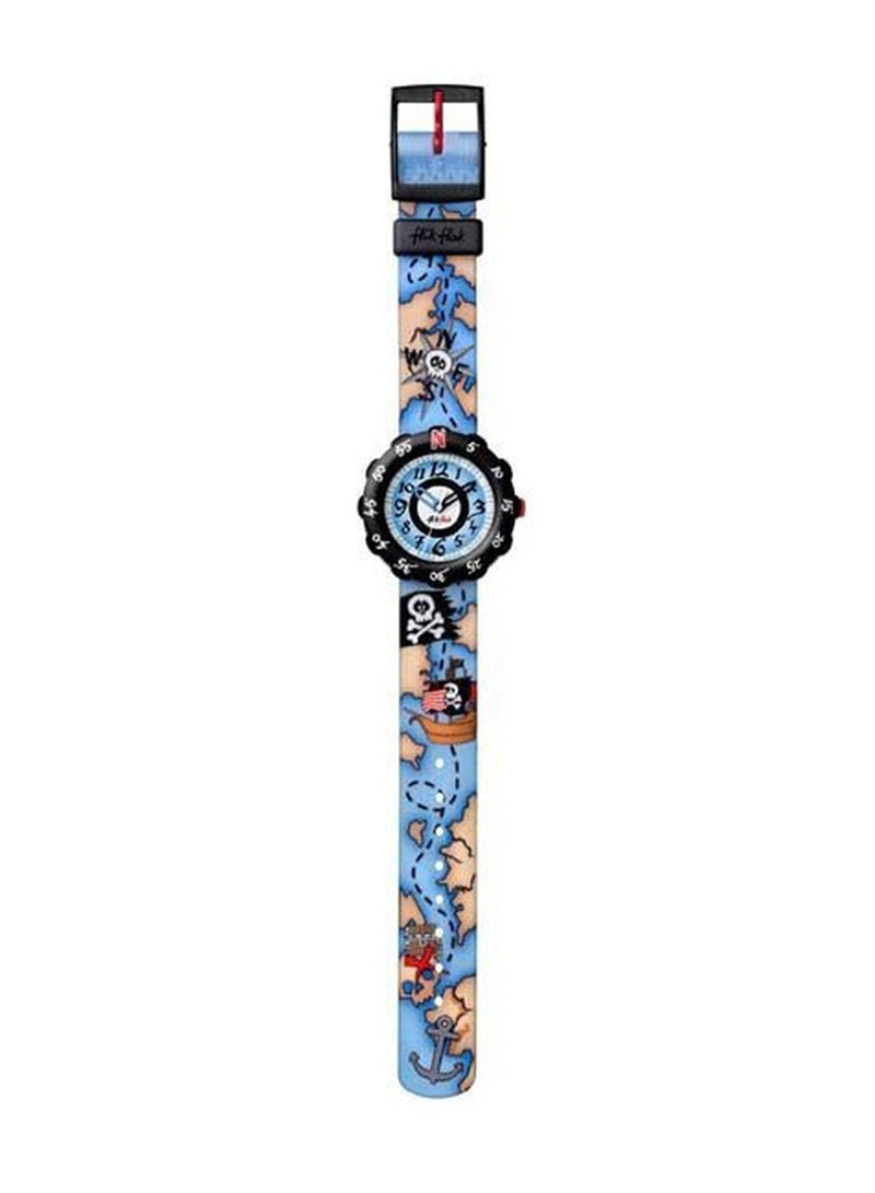 Swatch ساعة يد مقاومة للماء بحركة كوارتز للصيد على البحر - 33 مم - Image 2