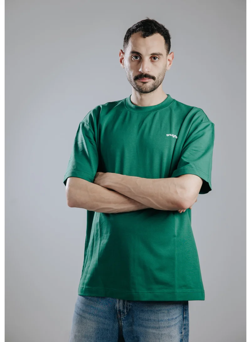 سناج فيس Snugface The Printed Oversized Tshirts, Green, SF15-3GRN, Size-M