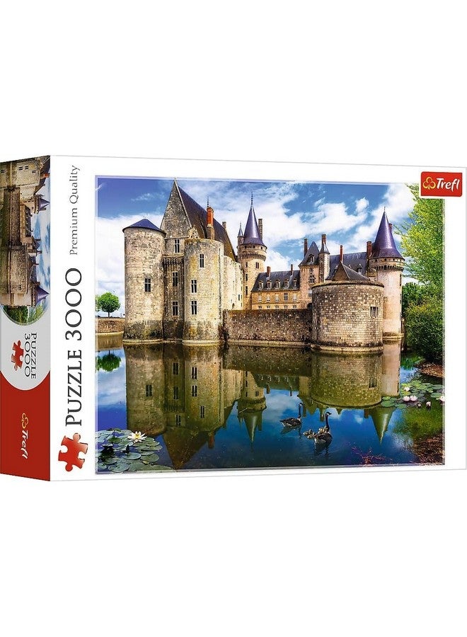 تريفل لغز قلعة تريفل في سولي سور لوار، فرنسا، 3000 قطعة، طباعة حمراء، مقاس 46 × 33 بوصة، لغز اصنعه بنفسك، متعة إبداعية، لغز كلاسيكي للبالغين والأطفال من سن 15 عامًا - Image 1