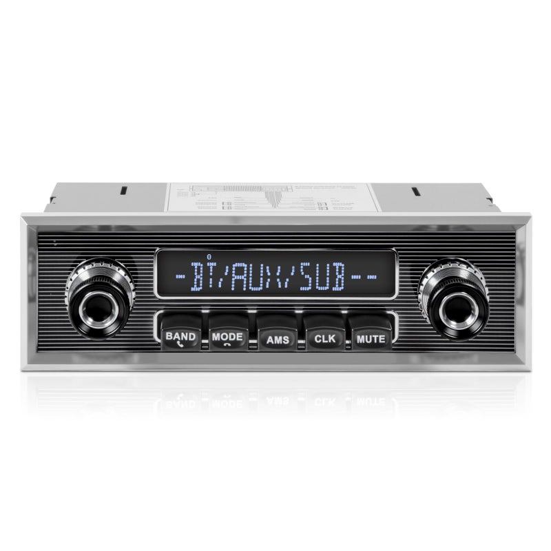 VOXXBASS Retro Vintage Radio for Classic Vehicle Single Din Bluetooth Car Stereo with AM FM USB AUX EQ Subwoofer RCA Output - Image 2