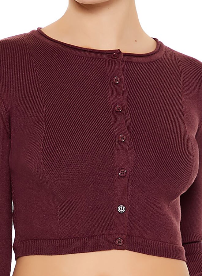 FOREVER 21 Cropped Cardigan Sweater - Image 5