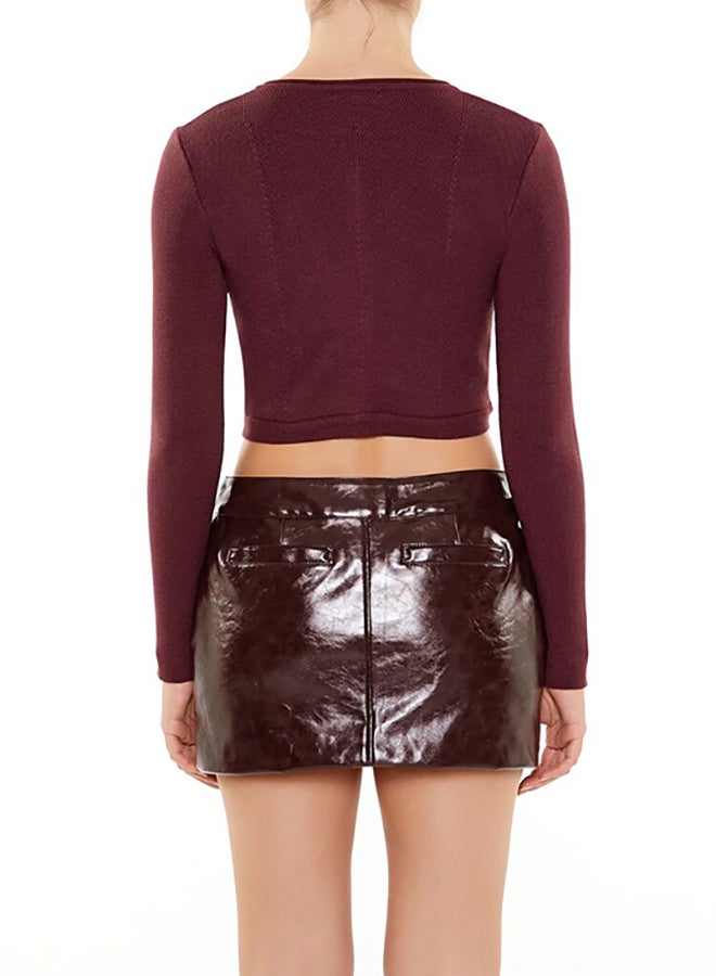 FOREVER 21 Cropped Cardigan Sweater - Image 3