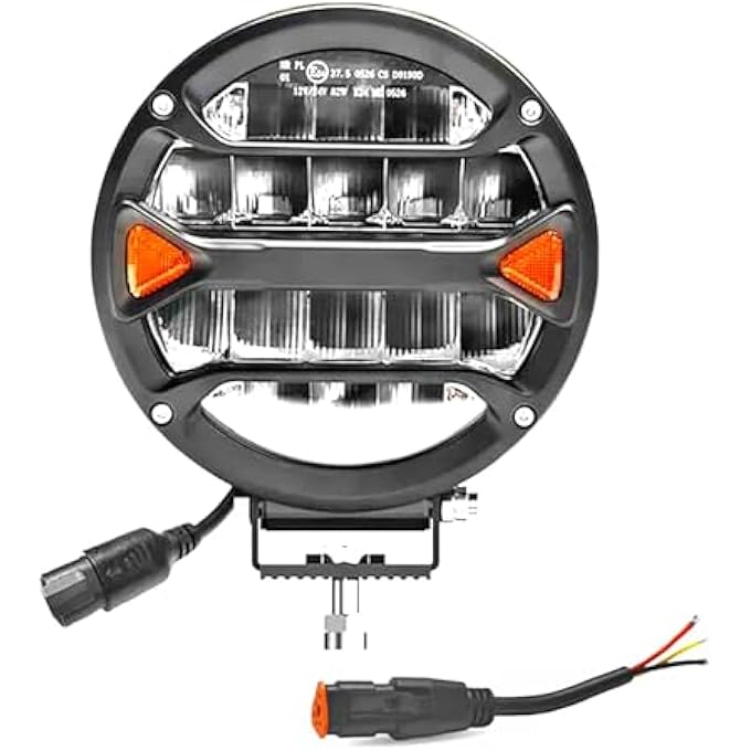 توبيز مصباح قيادة دائري LED مقاس 7 بوصات مقاوم للماء وأضواء الطرق الوعرة وأضواء عمل LED للشاحنات والبيك أب وجيب رانجلر - Image 1