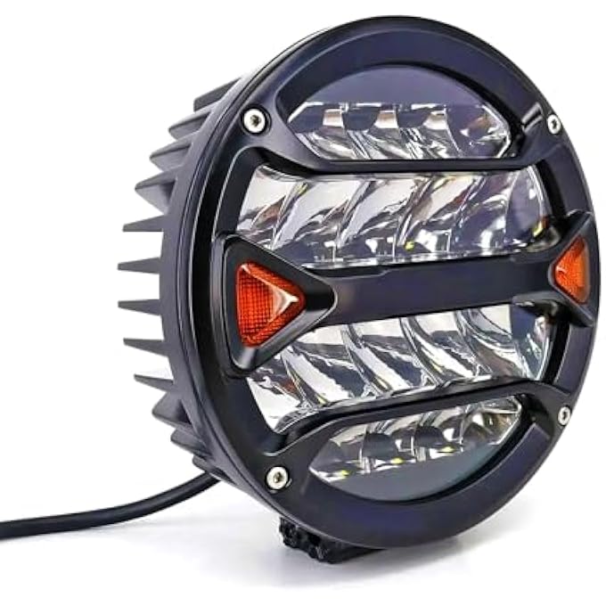 توبيز مصباح قيادة دائري LED مقاس 7 بوصات مقاوم للماء وأضواء الطرق الوعرة وأضواء عمل LED للشاحنات والبيك أب وجيب رانجلر - Image 4